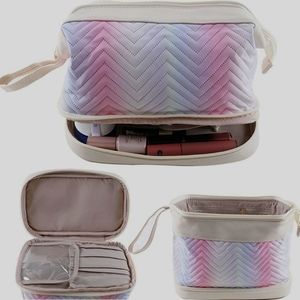 Double Layer Makeup Bag Pastel